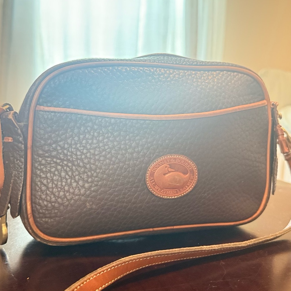 Classic Black Leather Crossbody Bag
